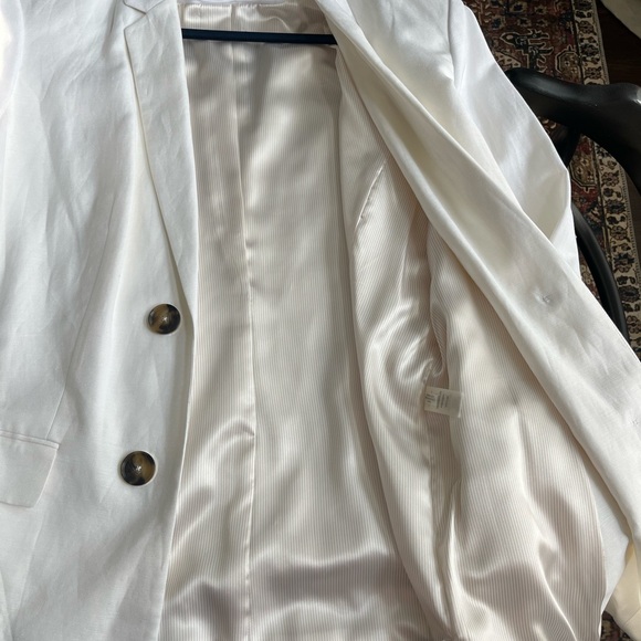 Calvin Klein women’s white blazer size 24 - Picture 2 of 4